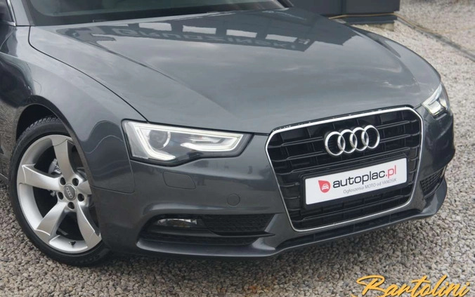 Audi A5 cena 63900 przebieg: 180000, rok produkcji 2013 z Biskupiec małe 172